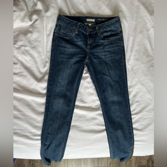 Burberry Brit Skinny Leg Jeans w/ Zipper Accents - Picture 2 of 8
